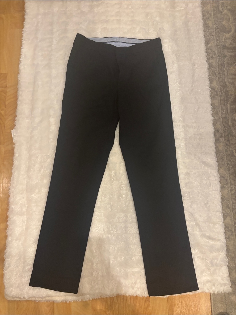 Murano Black Men's Dress Pants - Slim Tailored Fit 28/30 EVAN FIT